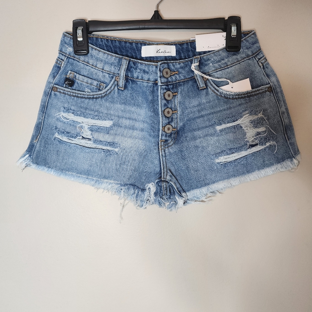 Kancan Button Fly Shorts